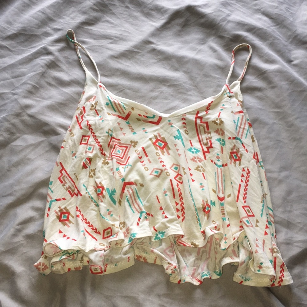 Aztec pattern crop top